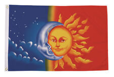 Moon and Sun Flag (5ft x 3ft)