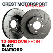 FORD Capri Mk3 2.8 & Escort Mk2 Rally BLACK DIAMOND 12-Groove Front Brake Discs