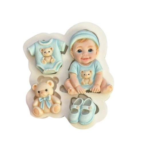 Silicone mould baby shower - baby,