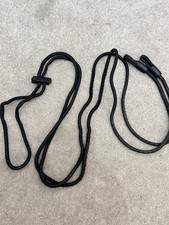 Black Elasticated Rope Draw Reins
