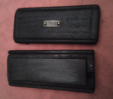 vintage and genuine oil sharpening stone in original decorative storage box