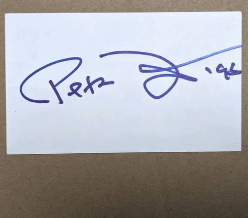 Peter fonda signed 3x5 card - signed,