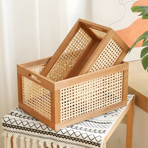 Rustic rattan storage - s/l,