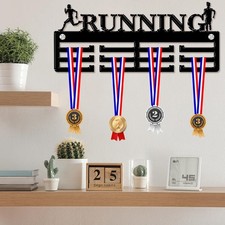 Running Medal Hanger RUNNER MALE Holder Many Colour Choices Includes Fixings