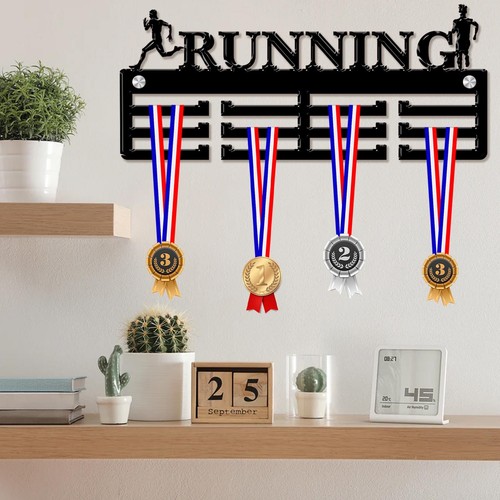 Running medal hanger runner - running,