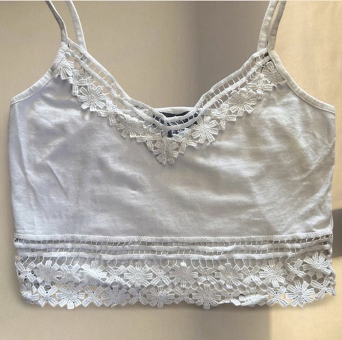 Primark white floral - trim, cami