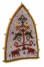Kutch Heavy Beaded Wall Hanging Décor Vintage Rare Hand Embroidery. i17-348