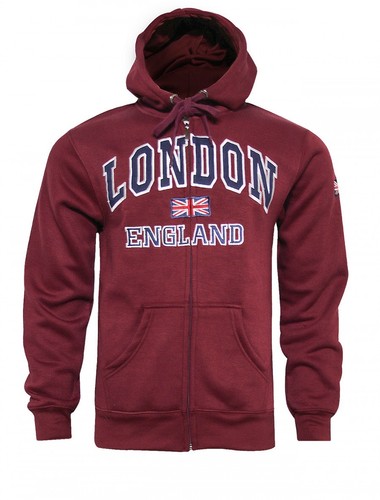 Mens london england zip - zip, hoodie