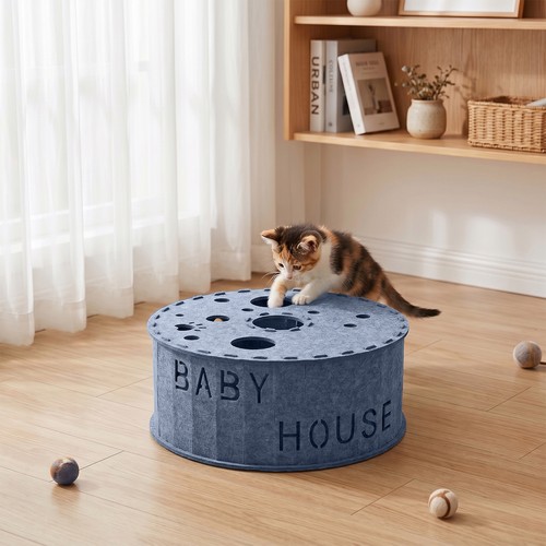 Large cat tunnel toy - large,