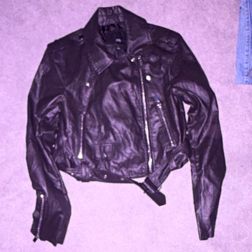 River island black leather - river,
