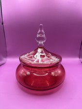 Vintage Bohemian Cranberry