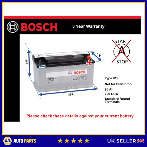 Battery fits daimler 250 - fits, v8
