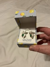 Silver Earrings Synthetic