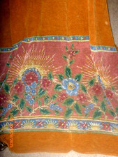 Antique Plush/Velvet Door Curtain 60" Wide x 94" Long A/F