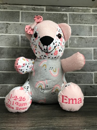 Personalised memory bear made - personalised,