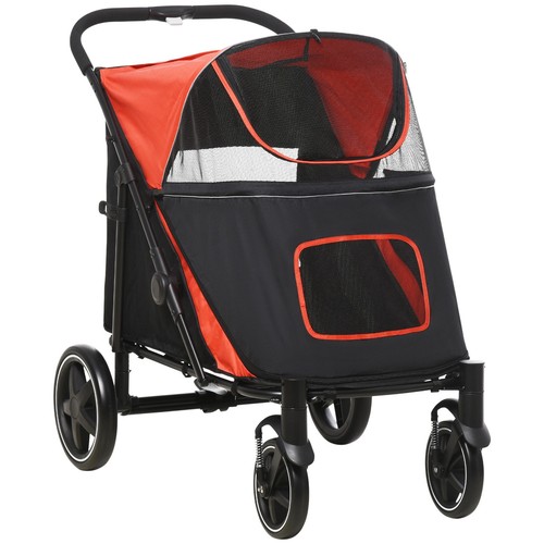 Pawhut foldable dog carriage - foldable,