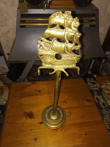 Vintage cast brass - , sailing