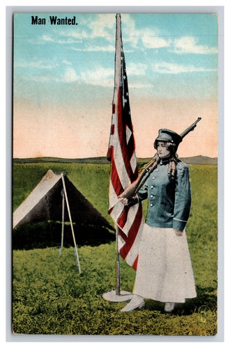 Woman with rifle next - rifle,