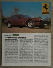 Ferrari 400i Automatic Road