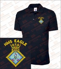 HMS Eagle Embroidered Polo Shirts