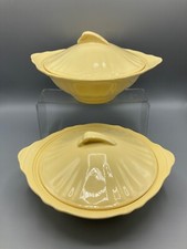 Pair Of Vintage J&G Meakin Glamour Sunflower Lidded Tureens