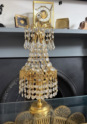 Vintage crystal droplet - crystal,