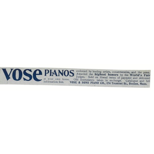 Vose sons piano boston ma - vose, co
