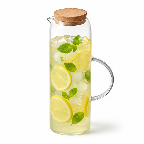 Glass water jug - water, 1.5l