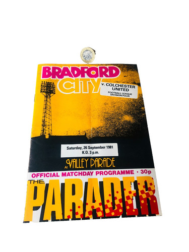 Football programme bradford - programme,