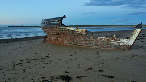 Photo 6x4 wreck bran sands - photo,