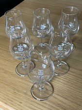 Martell 1715 Cognac Brandy Taster Snifter Tulip Glasses x 6 
