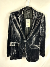 Zara Silk Velvet Blazer and