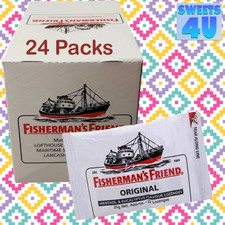 Fisherman's Friend Original Flavour Lozenges – Full Box of 24 Packs – Menthol