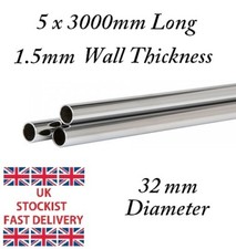 5 Lengths Metal Chrome Plated