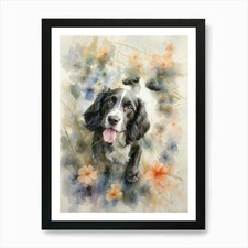 Springer Spaniel Art Print Framed Wall Art Poster Canvas Print Picture