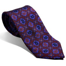 Burgundy & Blue Geometric