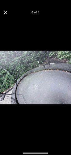 12ft oval trampoline - , plum