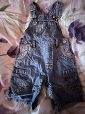 Next Denim Dungarees Shorts