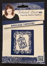 Birdcage Tapestry frame flowers birds Tattered Lace metal cutting craft die set