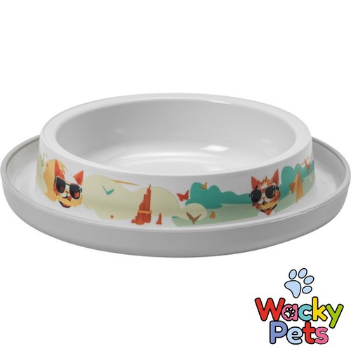 Cat bowl 15cm - plastic, moderna
