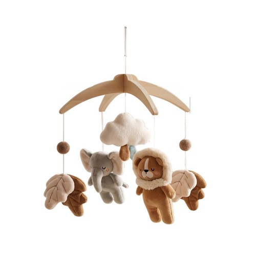 Crib mobile with wooden frame - crib,