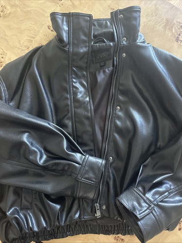 Zara women black leather - women’s,