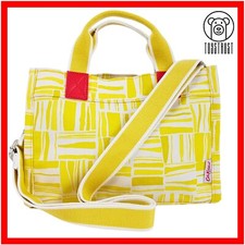 Cath Kidston Mini Tote Bag Cross Body Little Sidekick Woodblock Yellow CF30