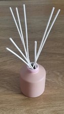 NEXT DECORATIVE TERRACOTTA PEACH PINK REED DIFFUSER FRAGRANCE CERAMIC BOTTLE