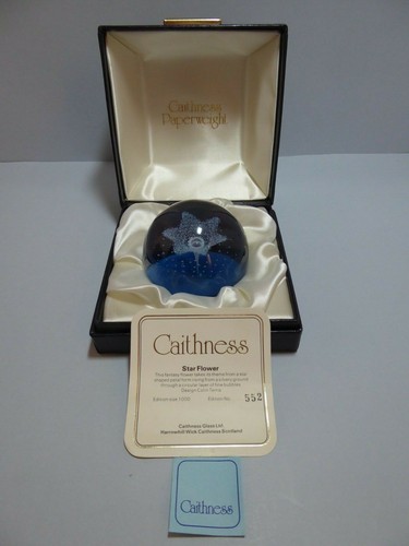 Caithness paperweight star - caithness,