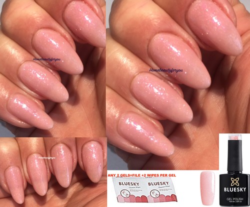 Bluesky gel nail - nail, pink