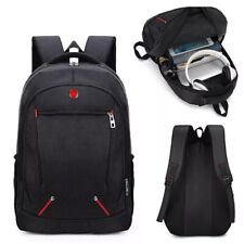 Black Backpack Rucksack Large Mens Womens Bag Travel Work Hiking School Sports