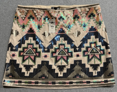 Express aztec pattern sequin - aztec,