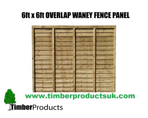 6ft waney lap fence - 6ft,