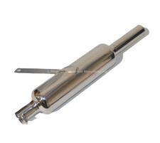 SHORT CHROME EXHAUST SILENCER